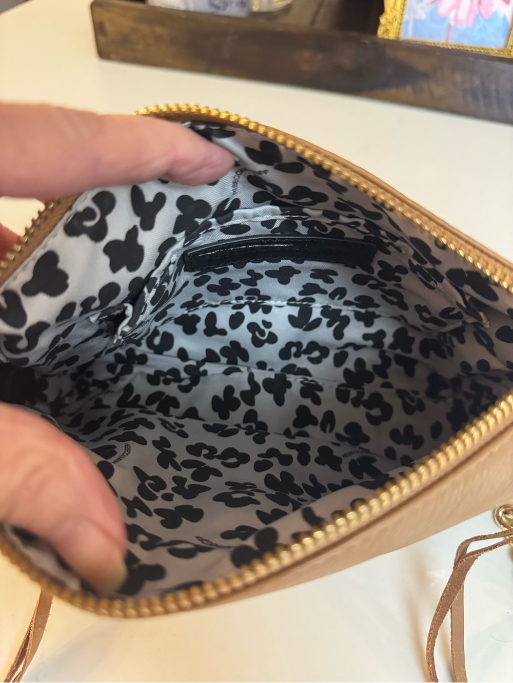 🤎 NWOT REBECCA MINKOFF TAN MINI M.A.C LEATHER CROSSBODY BAG! - Picture 11 of 13